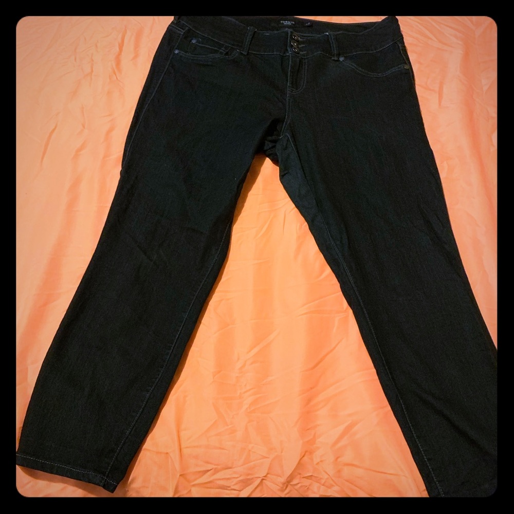 Denim capris